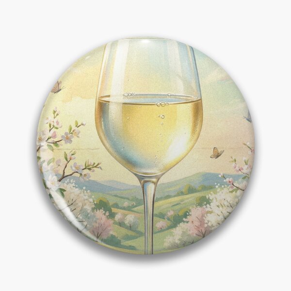 Item preview, OFF DRY WHITE GENTLE SWEET WHISPER Vintage 1950s Spring Blossom Poster designed and sold by Cozy-Old-Pub.
