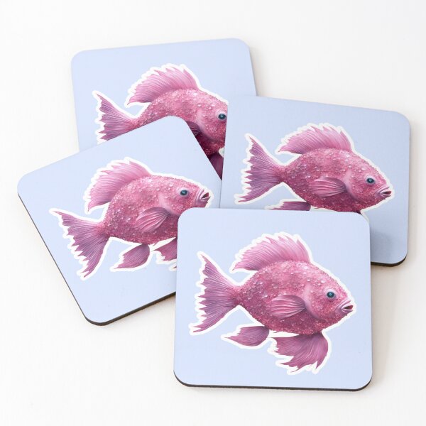 Item preview, Beautiful Pink Fish, Zodiac Water Sign Pisces designed and sold by Sugar Wisdom .
