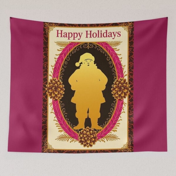 Item preview, Santa Wreath -Happy Holidays designed and sold by DesignsByPrnces.