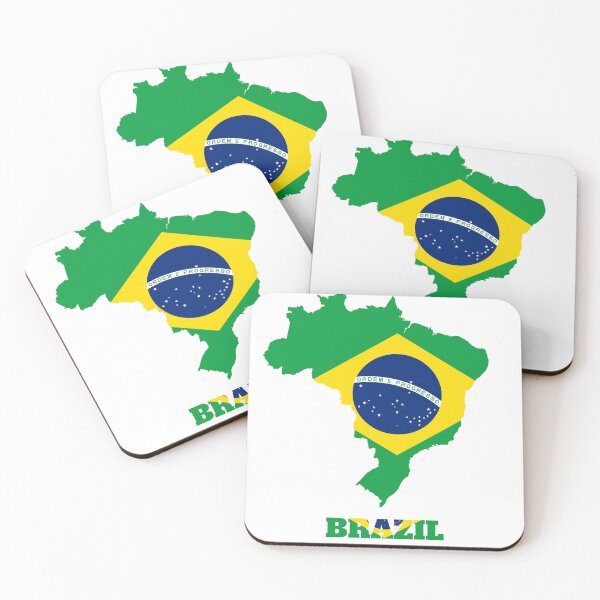 Item preview, Diseño del mapa de la bandera de BRASIL designed and sold by BasbiArt.