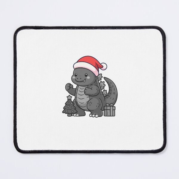 Item preview, blackwhite godzilla cute monster merry christmas illustration designed and sold by sabartgunpla.