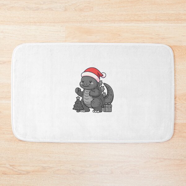 Item preview, blackwhite godzilla cute monster merry christmas illustration designed and sold by sabartgunpla.