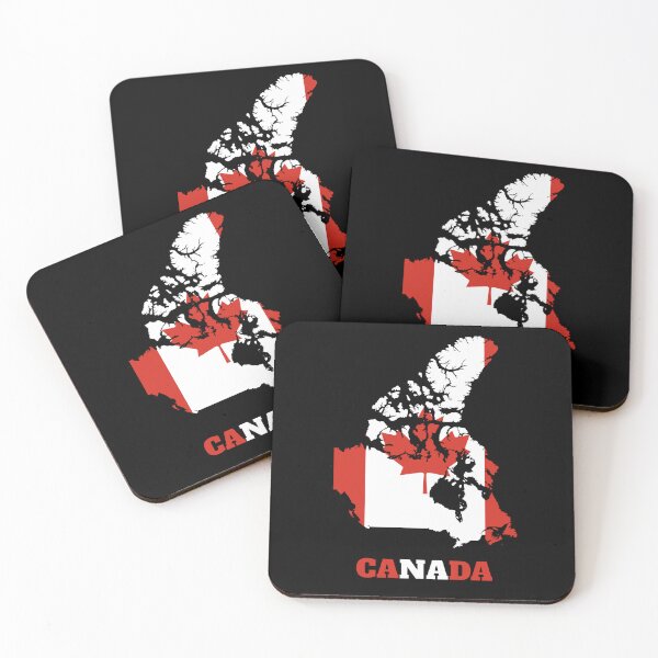 Item preview, CANADA Flag map design designed and sold by BasbiArt.