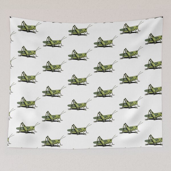 Item preview, Green Grasshopper Illustration – Detailed Insect Art designed and sold by Royalsticker.
