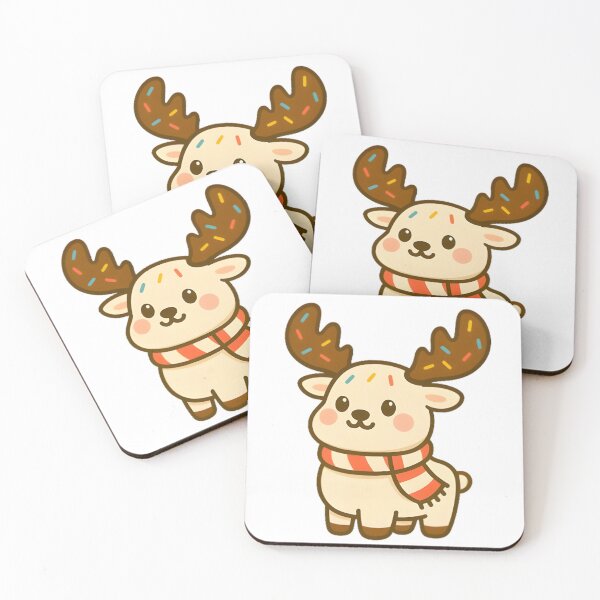 Item preview, Marshmallow Moose – Kawaii Holiday Animal Treat designed and sold by Whiskers&Waffles.