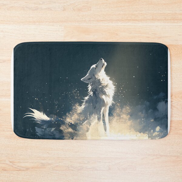 Item preview, White Spirit Wolf Howling in Light designed and sold by Christian Weiss.