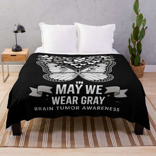 Item preview, In May We Wear Gray Brain Cancer Tumor Awareness designed and sold by MeowtivationP.