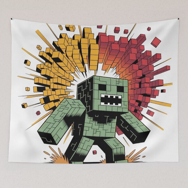 Item preview, Creeper Boom Voxel Explosion – Pixel Blast Artwork designed and sold by Thompika.
