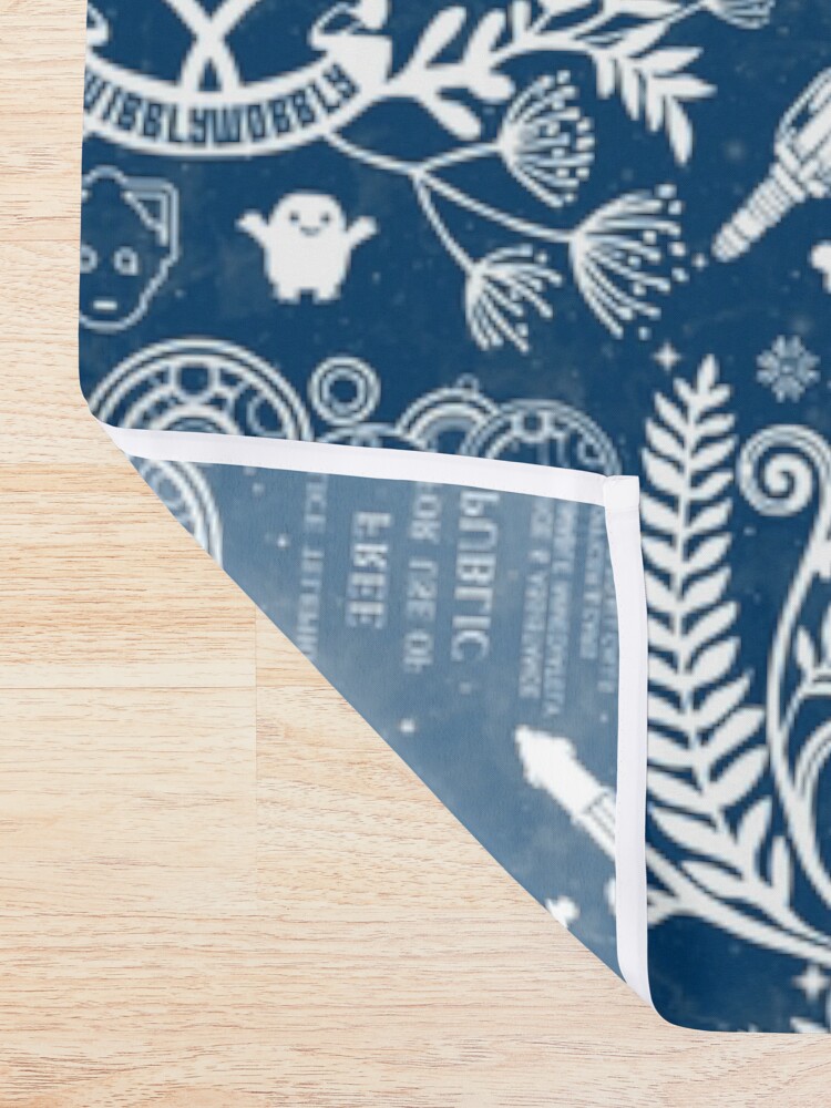 Alternate view of Who Damask Shower Curtain