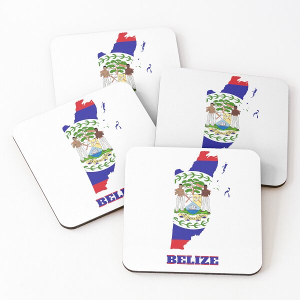 Item preview, BELIZE Flag map design designed and sold by BasbiArt.