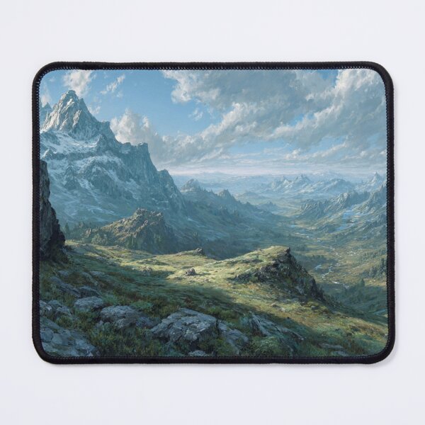 Item preview, Dragon Mountain Range With Clouds Art designed and sold by GrinGalore.