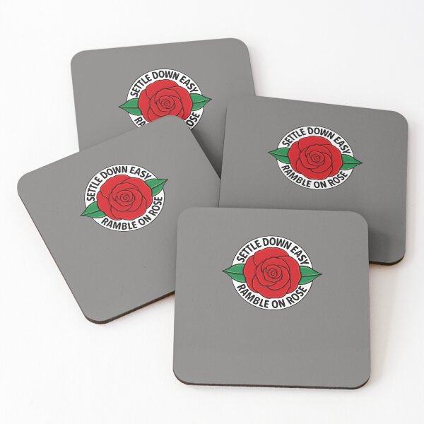 Item preview, RAMBLE-ON-ROSE.-RED-ROSE-WITH-LEAVES-T-SHIRT--- designed and sold by NicholasSteppan.