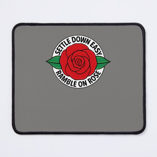 Item preview, RAMBLE-ON-ROSE.-RED-ROSE-WITH-LEAVES-T-SHIRT--- designed and sold by NicholasSteppan.