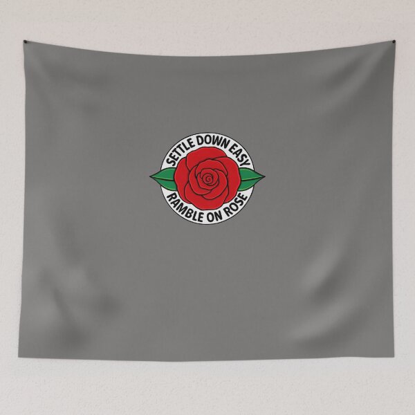 Item preview, RAMBLE-ON-ROSE.-RED-ROSE-WITH-LEAVES-T-SHIRT--- designed and sold by NicholasSteppan.