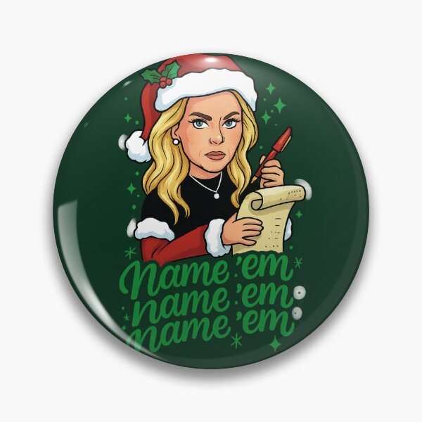 Item preview, “Name ’Em – Naughty List Edition” – Sutton Inspired RHOBH Christmas Design designed and sold by GirlyPopped.