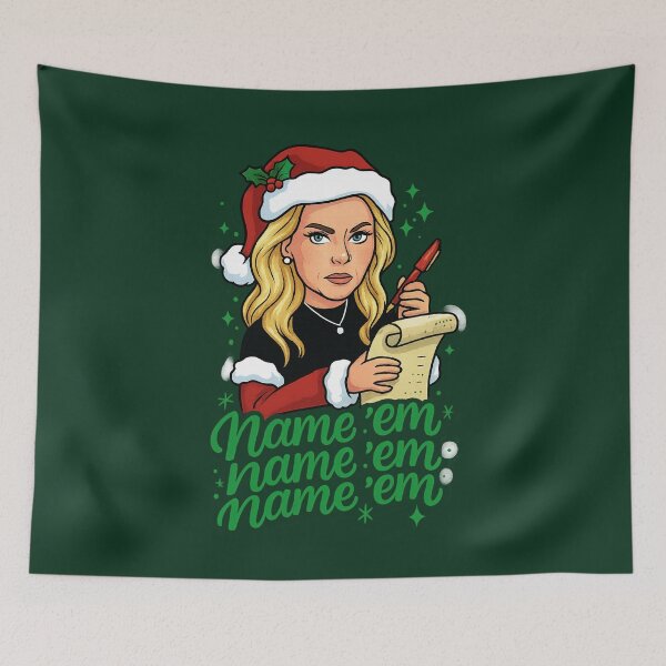 Item preview, “Name ’Em – Naughty List Edition” – Sutton Inspired RHOBH Christmas Design designed and sold by GirlyPopped.