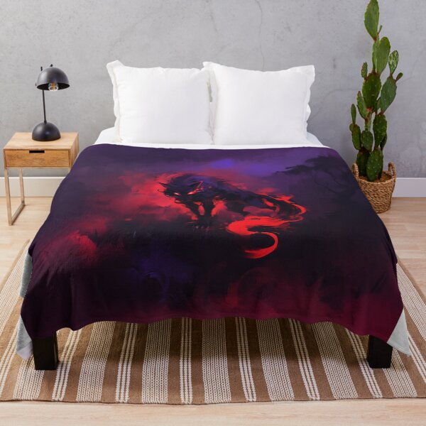 Item preview, Shadow Wolf with Glowing Red Fire and Smoke designed and sold by Christian Weiss.