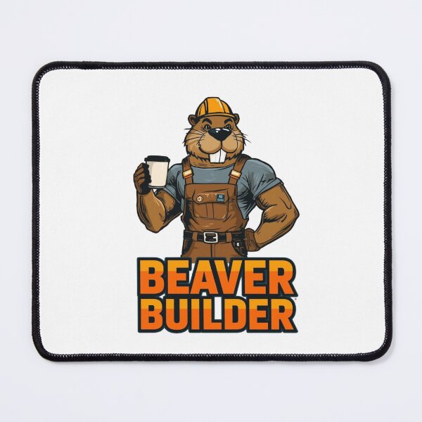 Item preview, Beaver Builder T-Shirt Strong Beaver Coffee Drinker Construction Worker Gift designed and sold by BeanNTee.