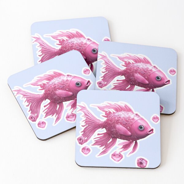 Item preview, Beautiful Pink Fish, Zodiac Water Sign Pisces designed and sold by Sugar Wisdom .