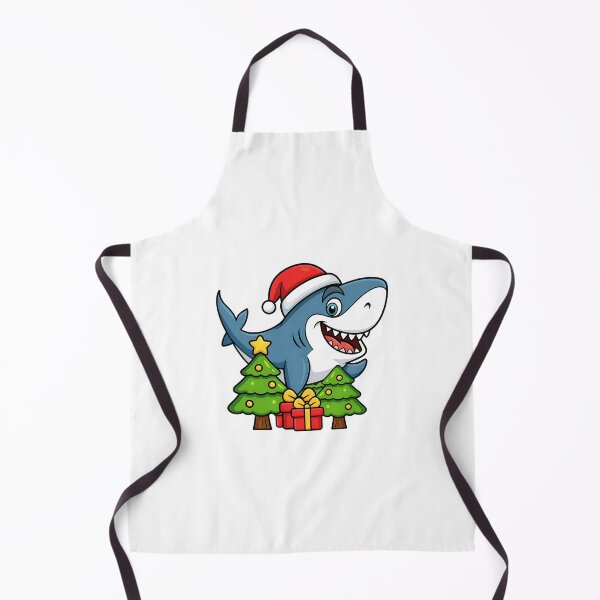 Item preview, full colour shark cute merry christmas animal designed and sold by sabartgunpla.