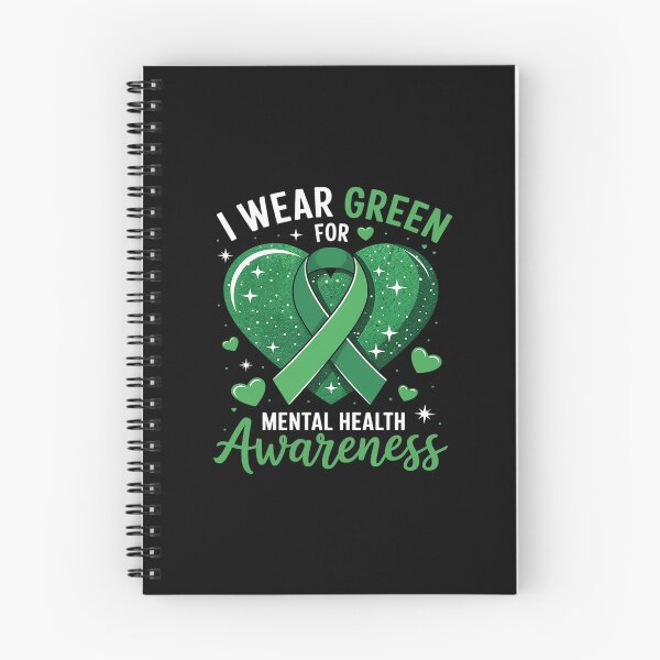 Item preview, Heart I Wear Green For Awareness Month designed and sold by StephenDDArt.