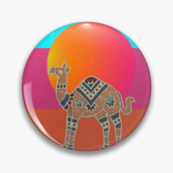 Item preview, Desert Camel Horizon Orange Sun Decal designed and sold by Licorice Moon.