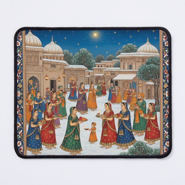 Item preview, Moonlit Village Festivities in Miniature Style designed and sold by digisetumedia.