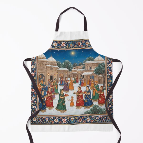 Item preview, Moonlit Village Festivities in Miniature Style designed and sold by digisetumedia.