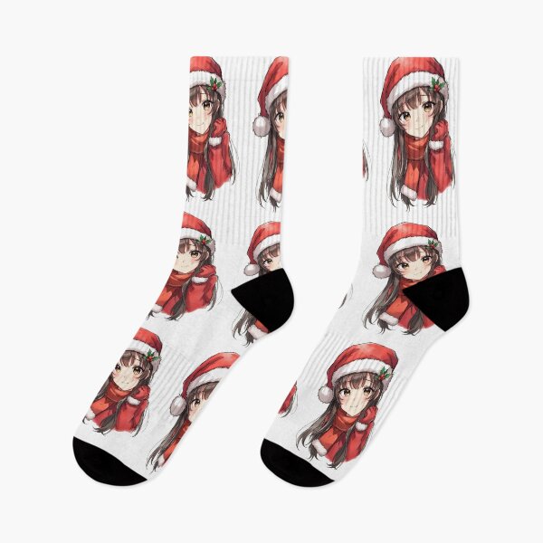 Item preview, Christmas Anime Girl designed and sold by ArtCraftLab.