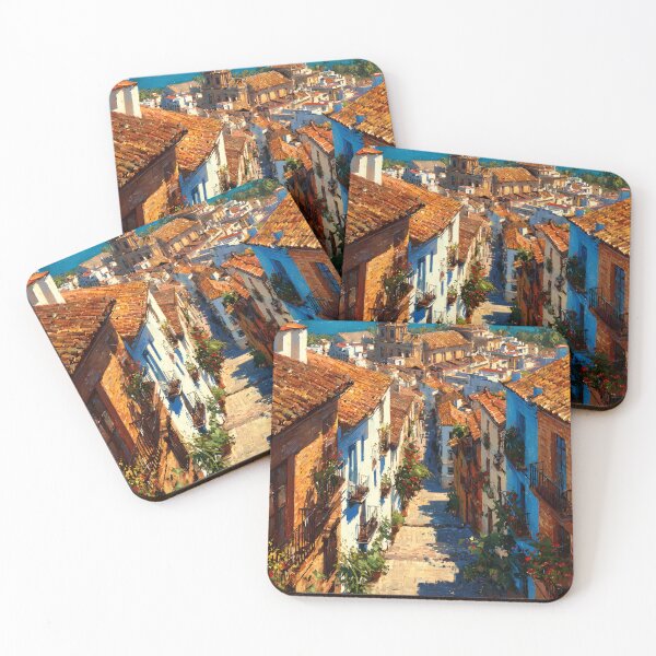Item preview, Malaga Street View to the Blue Mediterranean designed and sold by daila70.