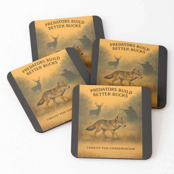 Item preview, Predators Build Better Bucks - Coexist For Conservation  designed and sold by jimgruhala.