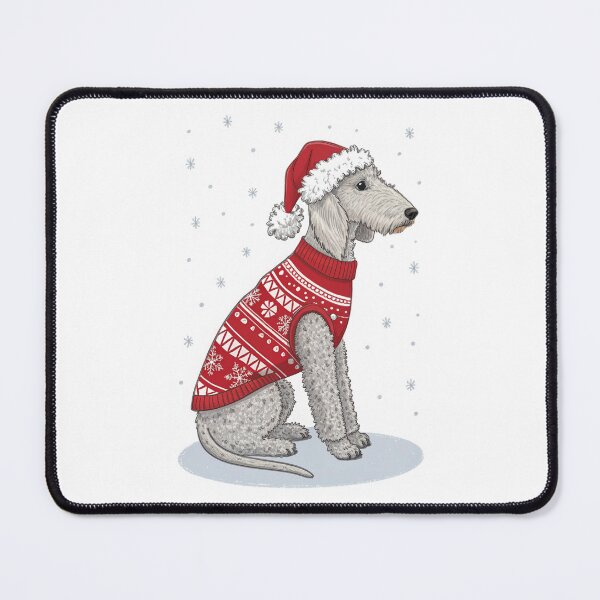 Item preview, Christmas Bedlington Terrier 01 designed and sold by AIfolklore.