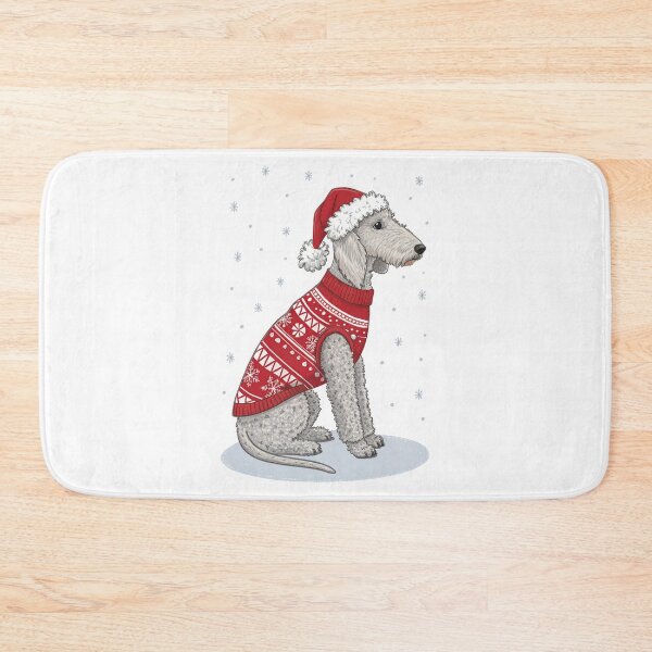 Item preview, Christmas Bedlington Terrier 01 designed and sold by AIfolklore.