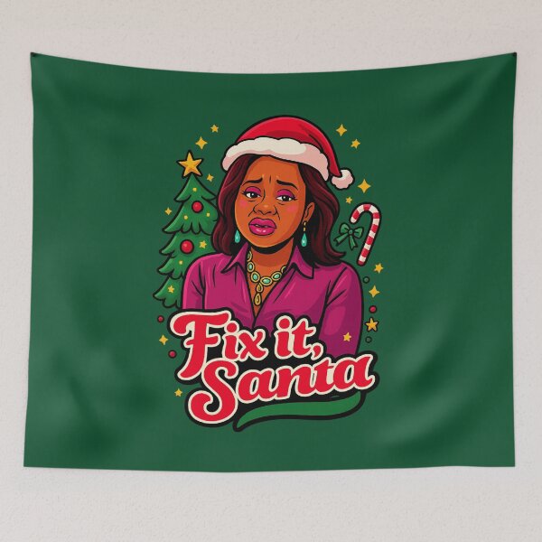 Item preview, Fix It, Santa - Phaedra Inspired RHOA Christmas Pop Art designed and sold by GirlyPopped.