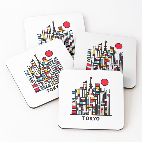 Item preview, Tokyo – Minimal Cubism Art Illustration | Modern Abstract Japan Design designed and sold by OzzFrequency.