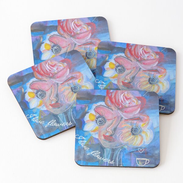 Item preview, Flowers & Coffee Break Abstract Face Art designed and sold by T-shirtsMZH.