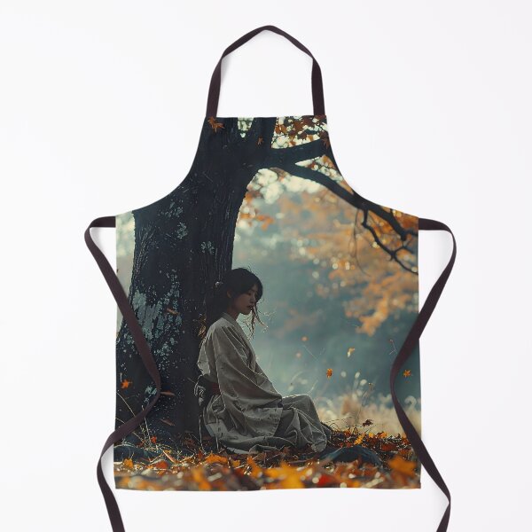 Item preview, The Tranquility of the Woods in Autumn designed and sold by Schoenenwald — Art Japonais, Zen & Nature.