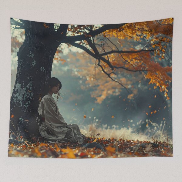 Item preview, The Tranquility of the Woods in Autumn designed and sold by Schoenenwald - Illustrations Uniques et Originales.