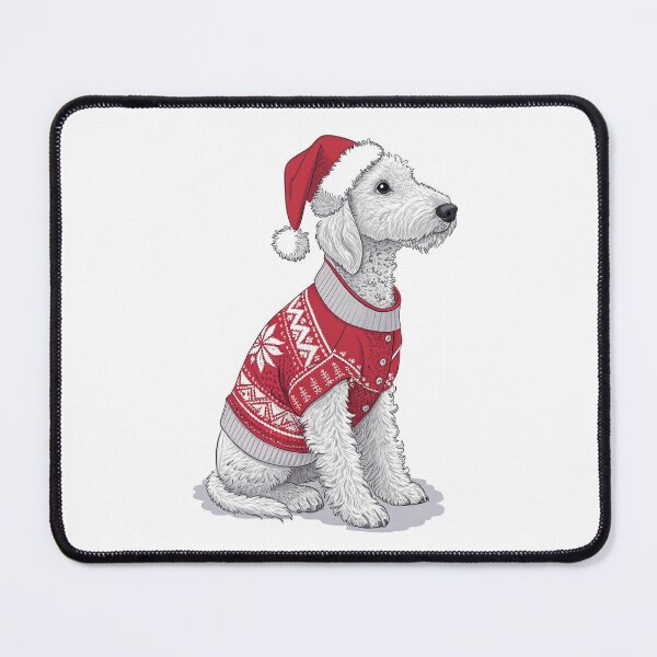 Item preview, Christmas Bedlington Terrier 02 designed and sold by AIfolklore.