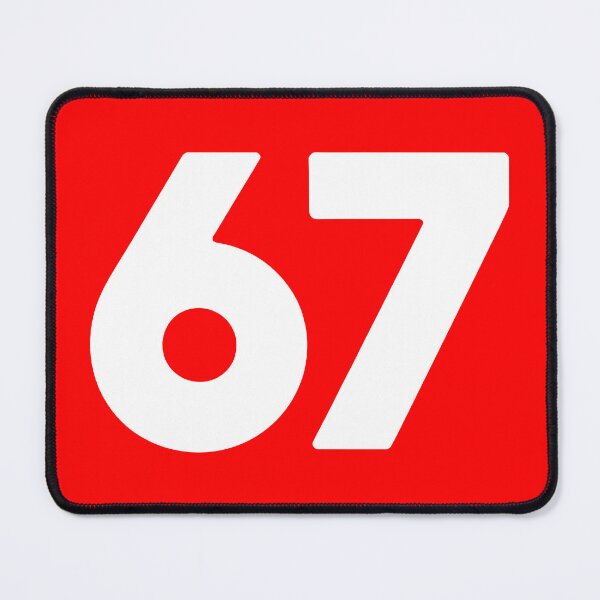 Item preview, Bold Minimalist Number 67 Graphic designed and sold by Digital Art Works Hub.