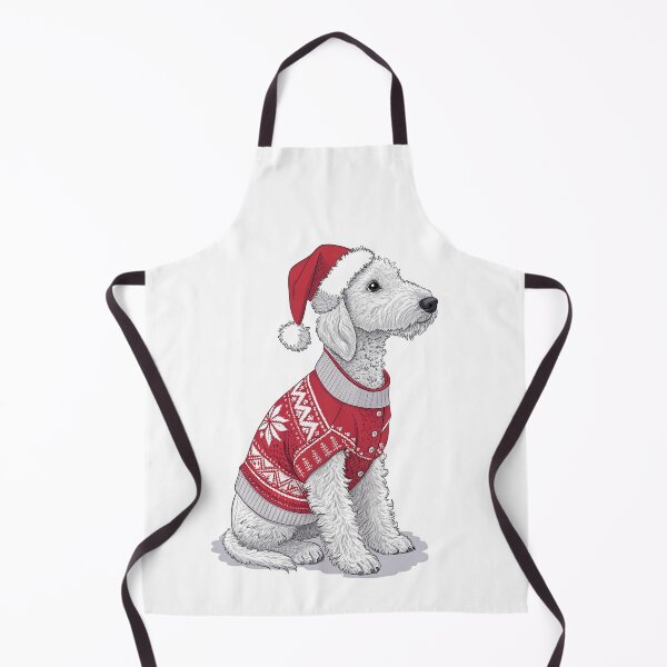Item preview, Christmas Bedlington Terrier 02 designed and sold by AIfolklore.