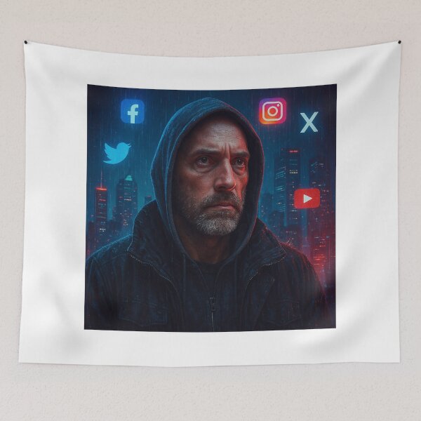 Item preview, Cyberpunk Montréal 2077 – Digital Prophet Portrait designed and sold by JonathanP514.