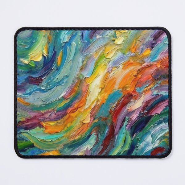 Item preview, Vibrant Colour Swirl Abstract Painting – Textured Brushstroke Wall Art designed and sold by Raja265.