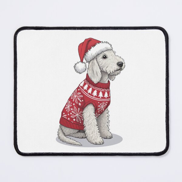 Item preview, Christmas Bedlington Terrier 03 designed and sold by AIfolklore.