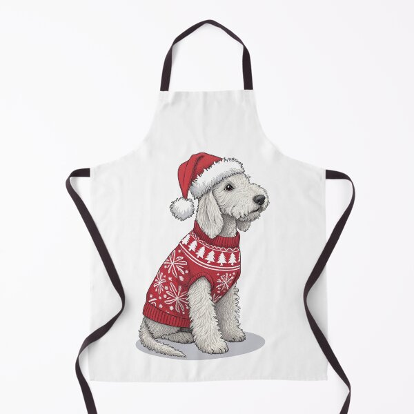Item preview, Christmas Bedlington Terrier 03 designed and sold by AIfolklore.
