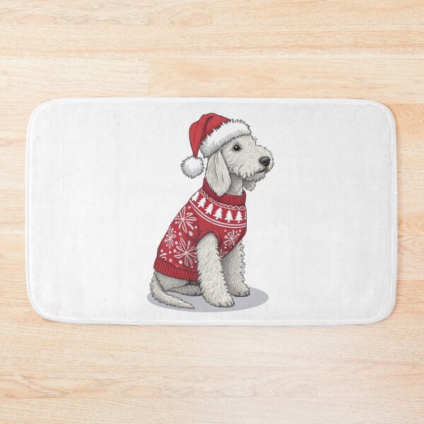 Item preview, Christmas Bedlington Terrier 03 designed and sold by AIfolklore.