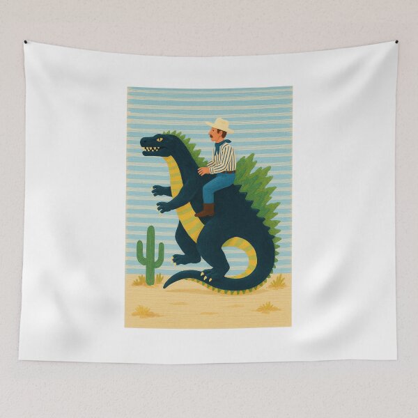 Item preview, Retro Cowboy Desert Monster designed and sold by NatureStyle555.