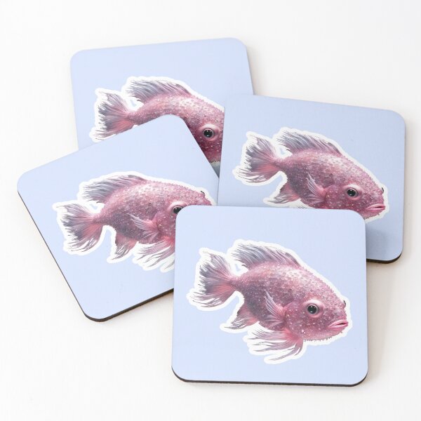 Item preview, Beautiful Pink Fish, Zodiac Water Sign Pisces designed and sold by Sugar Wisdom .