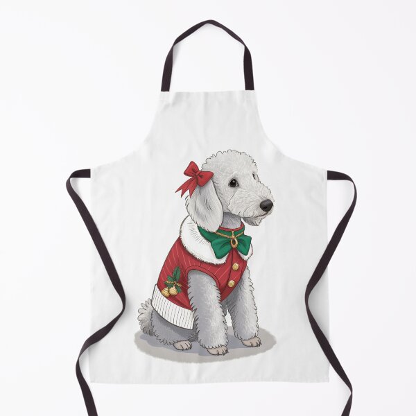 Item preview, Christmas Bedlington Terrier 04 designed and sold by AIfolklore.