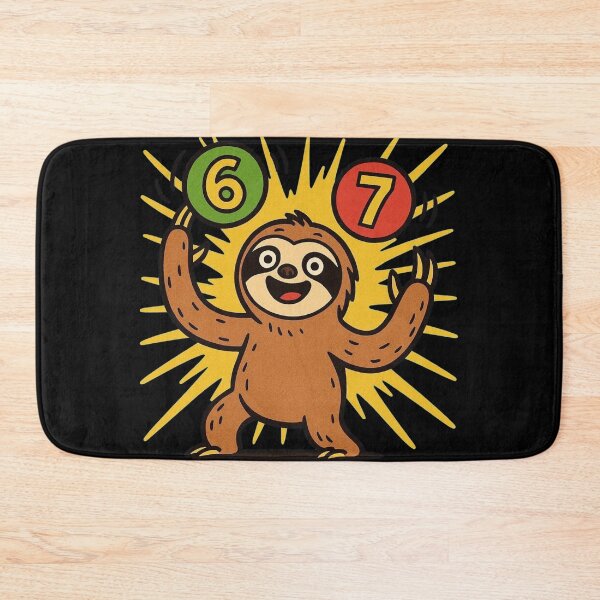 Item preview, 67 - Six Seven - Sloth juggling 6 and 7 - Meme - 9216x9216 designed and sold by darky72.